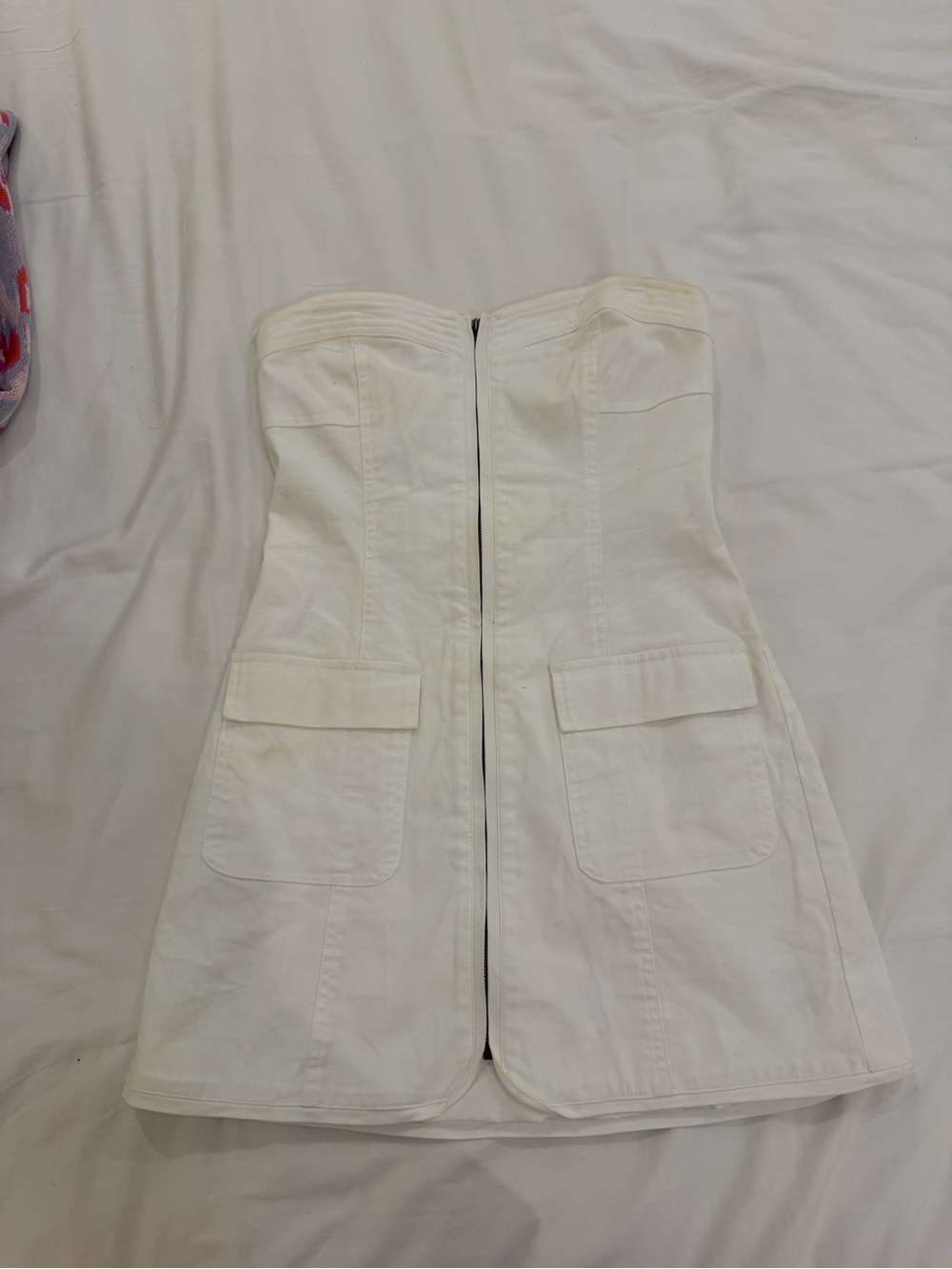 Astr White Jean Dress